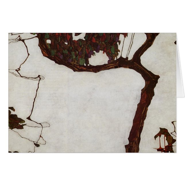 Autumn Tree with Fuchsias (Front Horizontal)