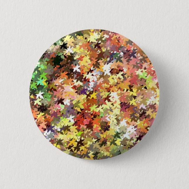 AUTUMN TREES 6 CM ROUND BADGE (Front)
