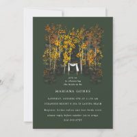 Autumn Trees Altar Wedding Event