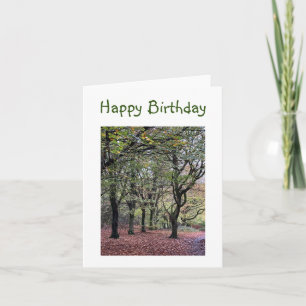 Autumn Trees birthday Card