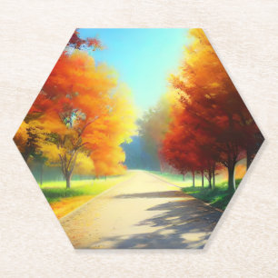 Autumn Trees in the Forest-33657 Paper Coaster
