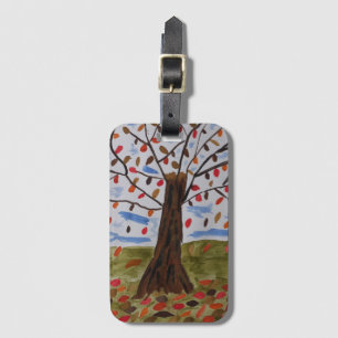 Autumn Trees Luggage Tag