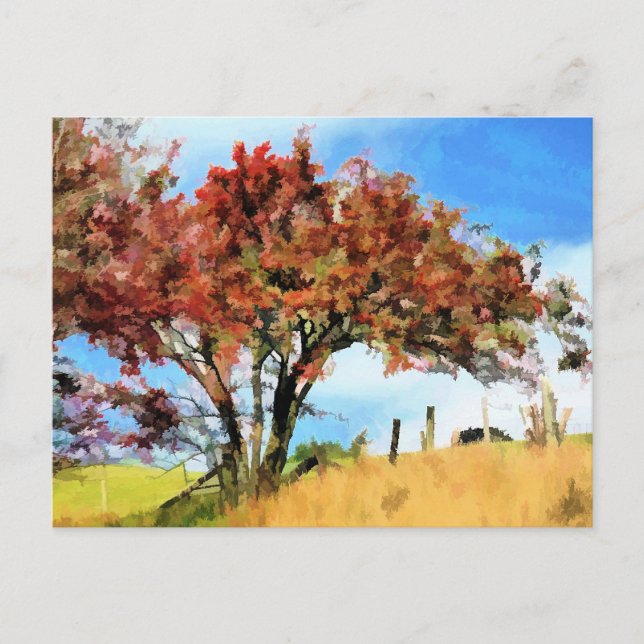 AUTUMN TREES POSTCARD (Front)