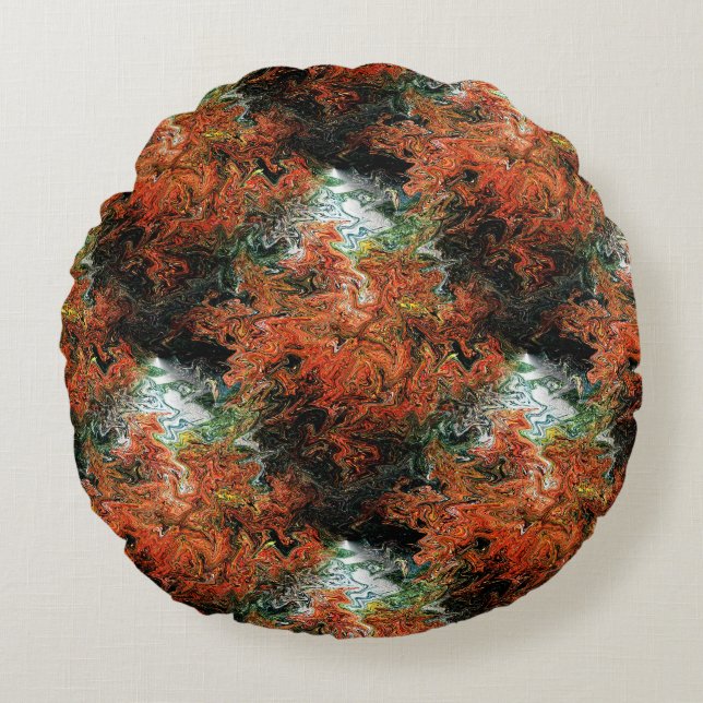 Autumn trees....... round cushion (Front)