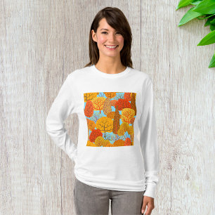 Autumn Trees Womens Long-Sleeve T-Shirt