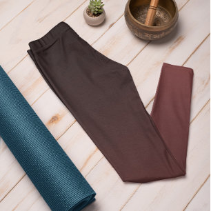 Autumn Trend Colour Mahogany Brown Ombre Leggings