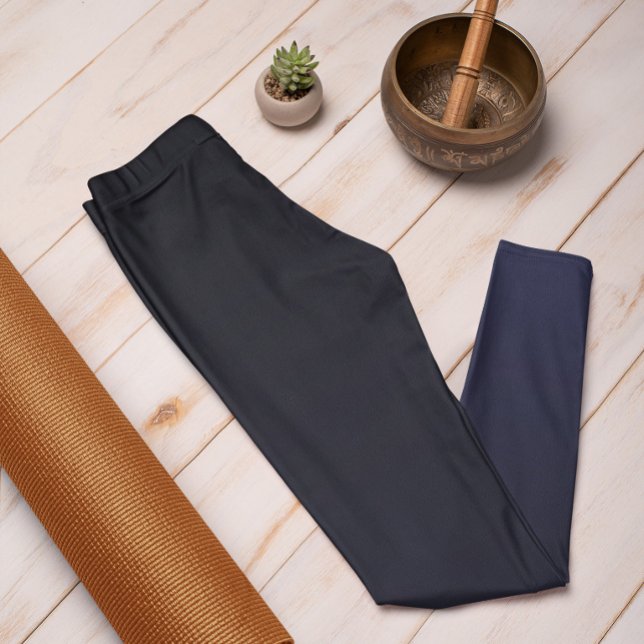 Autumn Trend Colour Navy Blue Ombre Leggings (Mockup 1)