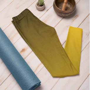 Autumn Trend Colour Sunburst Yellow Ombre Leggings