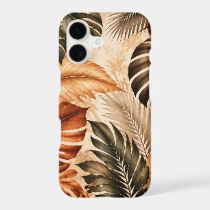 Autumn Tropical Monstera Botanical Pattern