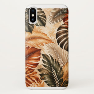 Autumn Tropical Monstera Botanical Pattern Case-Mate iPhone Case