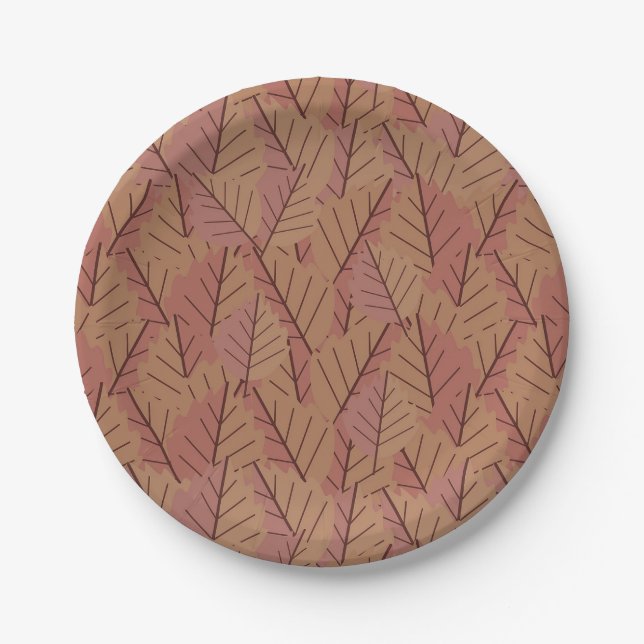 Autumn Twig   Paper Plate (Front)