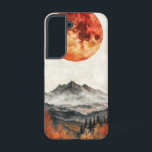 Autumn Twilight Peaks Phone Case<br><div class="desc">A warm autumn sun sets over a glowing forest mountain range,  capturing the rich essence of twilight in nature.</div>
