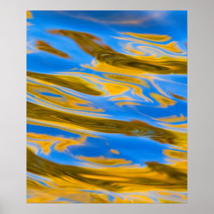 Autumn Two Medicine River   East Glacier Montana Poster