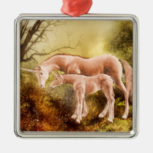 Autumn unicorns metal tree decoration