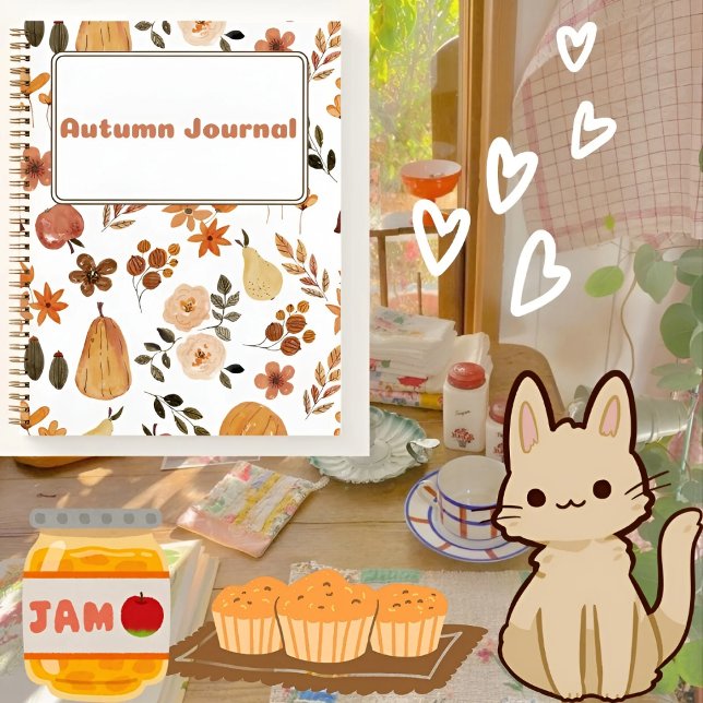 Autumn Vibe Journal gift for her 🌸💗🤎🍁✨ (Creator Uploaded)