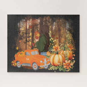 Autumn Vibes, A Car Loaded With Pumpkin Jigsaw Puzzle