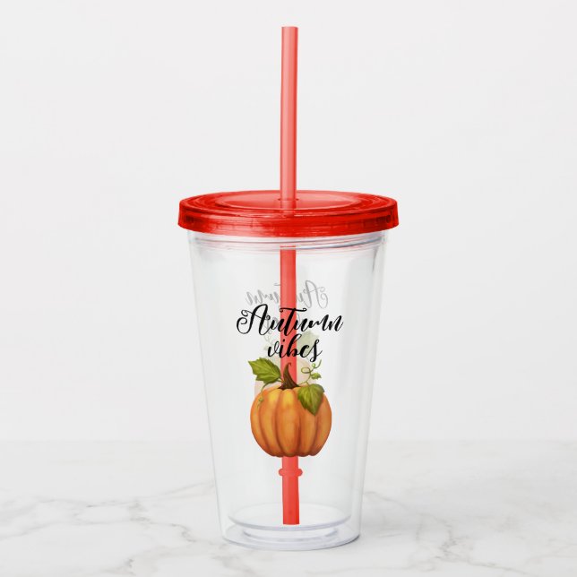 Autumn Vibes       Acrylic Tumbler (Front)
