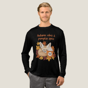 Autumn Vibes and Pumpkin Spice – Cosy Fox Fall Des Tri-Blend Shirt