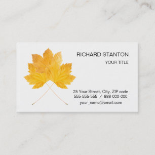 Autumn vibes business card