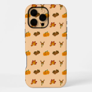 Autumn Vibes Deer Maple Leaves Pumpkin Acorns iPhone 16 Pro Max Case