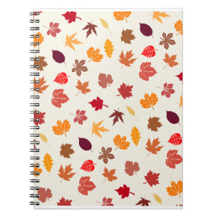 Autumn Vibes Fall Leaves Notebook