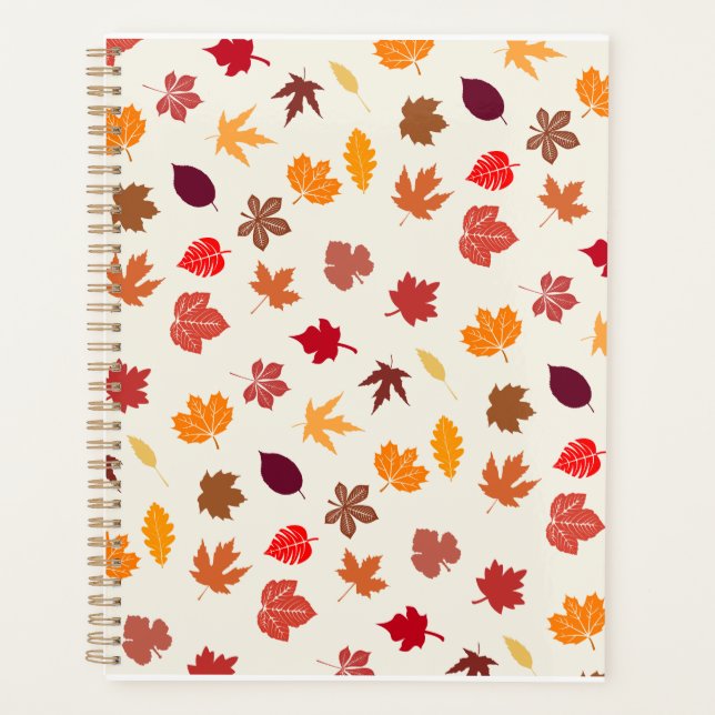 Autumn Vibes Fall Leaves Planner (Front)