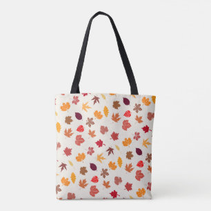 Autumn Vibes Fall Leaves Tote Bag