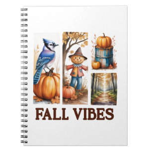 Autumn Vibes Fall Vibes Notebook