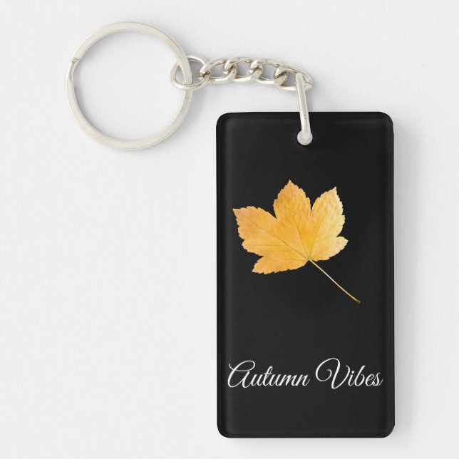 Autumn vibes key ring (Front)