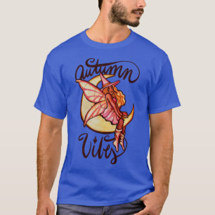 Autumn Vibes Moon Witch Black Fairy ArtT-Shirt T-Shirt