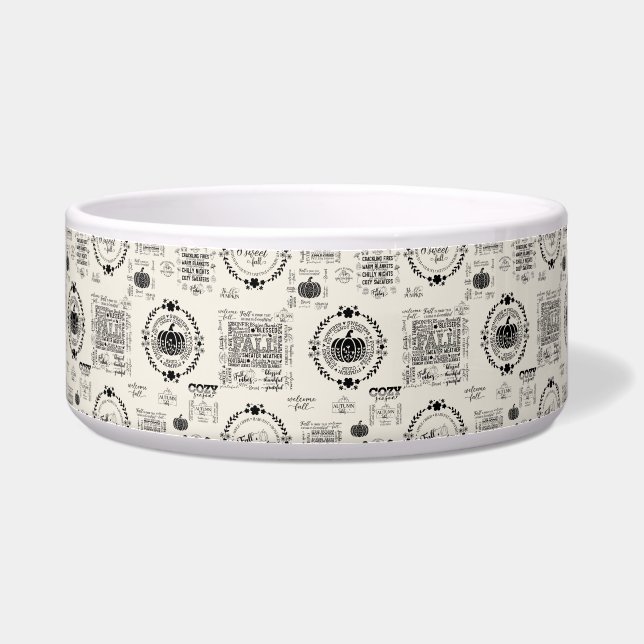 Autumn Vibes Pet Feeding Bowls (Right)