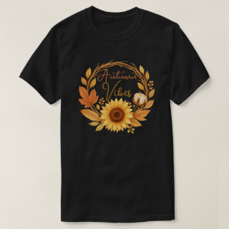 Autumn Vibes Sunflower T-Shirt
