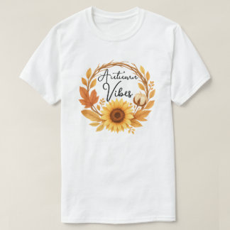 Autumn Vibes Sunflower T-Shirt