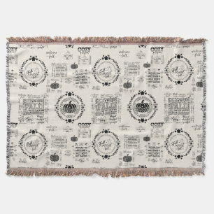 Autumn Vibes Throw Blanket