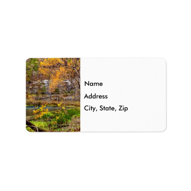 Autumn View Alley Spring Address Labels (Front)