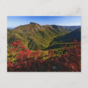Autumn view of Linville Gorge often called the Postcard