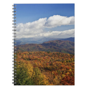 Autumn view of Southern Appalachian Mountains Spiral Notebook