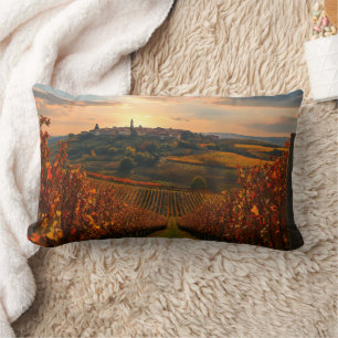 Autumn Vineyard View – Rectangular Accent Pillow