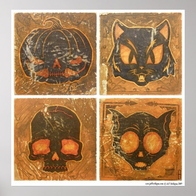 Autumn Vintage Halloween Poster (Front)