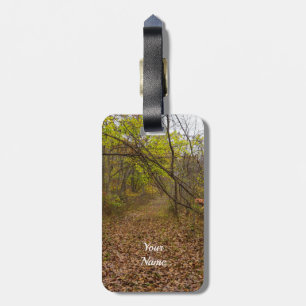 Autumn Walkway Luggage Tag