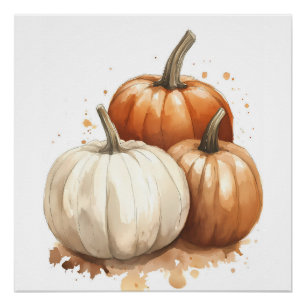 Autumn Wall Art, Pumpkin Fall Decor