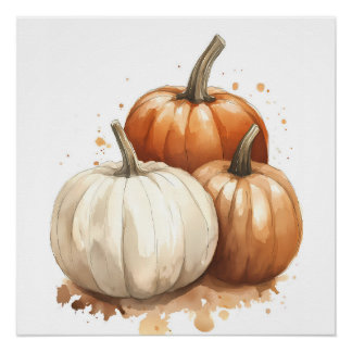 Autumn Wall Art, Pumpkin Fall Decor