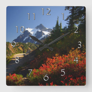 Autumn wall clock