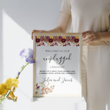 Autumn Watercolor Floral Wedding Unplugged