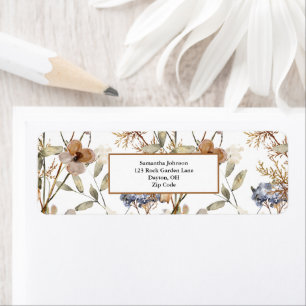 Autumn Watercolor Wildflower Floral 