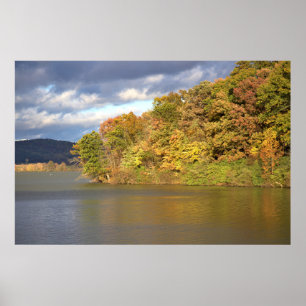 Autumn Waterscape Poster