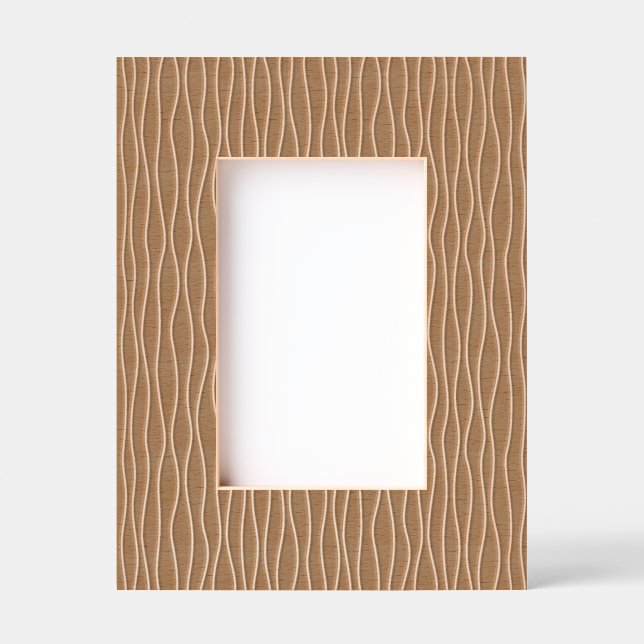 Autumn Wavy Lines Etched Frames | Brown & Orange (Front)