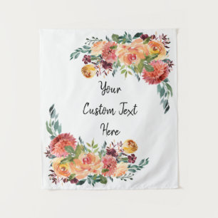 autumn Wedding Back Drop, fall Photo Booth Tapestr Tapestry