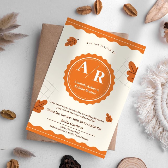 Autumn Wedding Invitation (Creator Uploaded)
