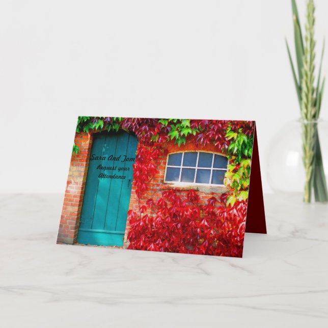 Autumn Wedding Invitation (Front)